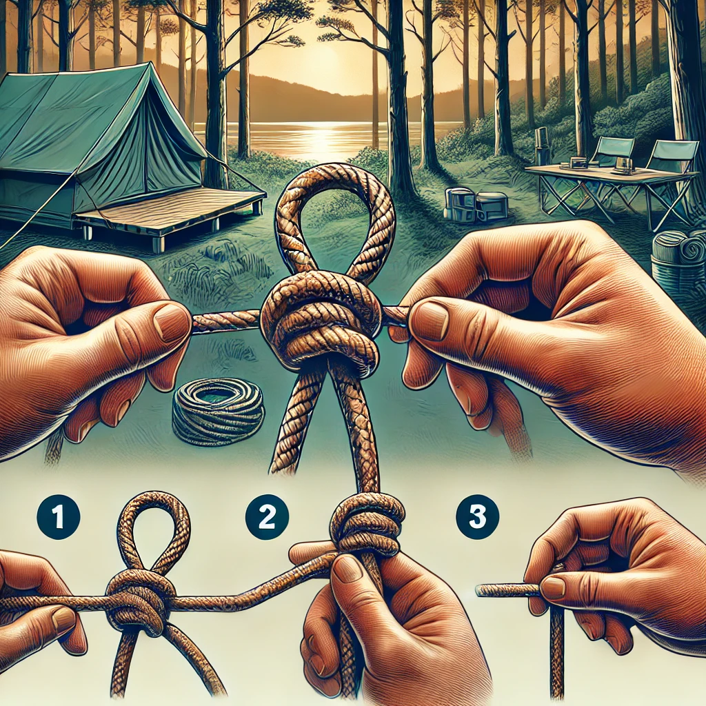 ロープワーク初心者必見！もやい結びの手順と便利な使い方